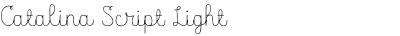 Catalina Script Light
